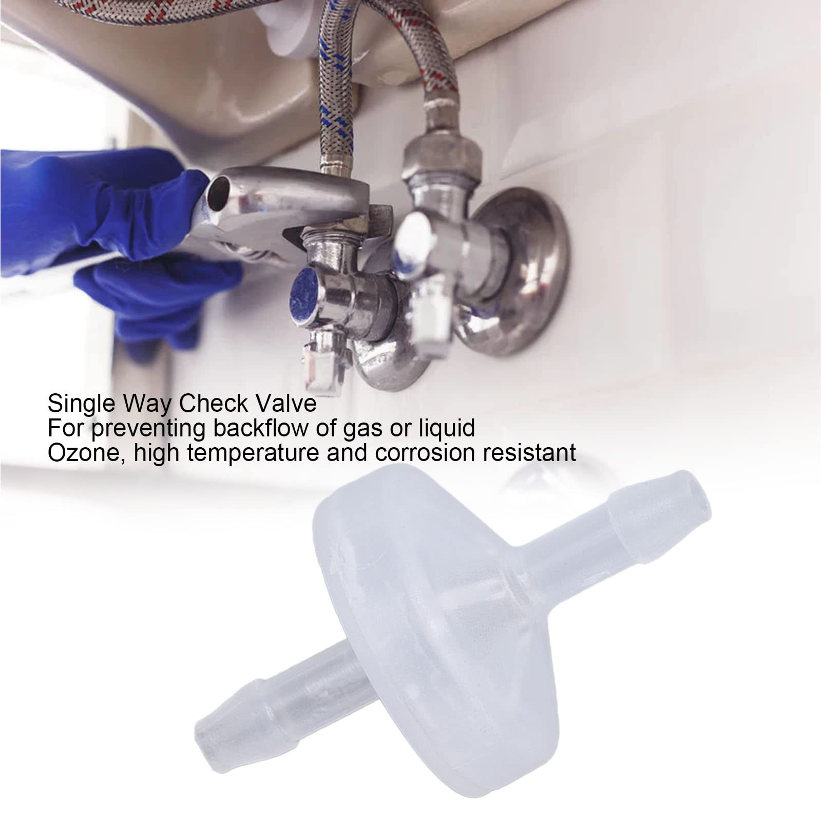 2 Pièces Clapet Anti-Retour Pompe à Air One Way Non-Retour Vérifier Aquarium Valve Plastique