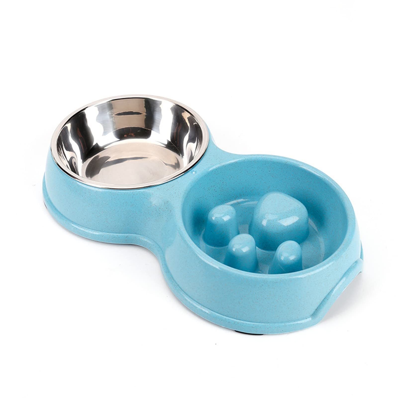 YAUYAP Comedero Lento para Perros, Mascota Alimentador Lento, Dog Bowl Slow Feeder, Alimentador Tazón 2 En 1 para Perros