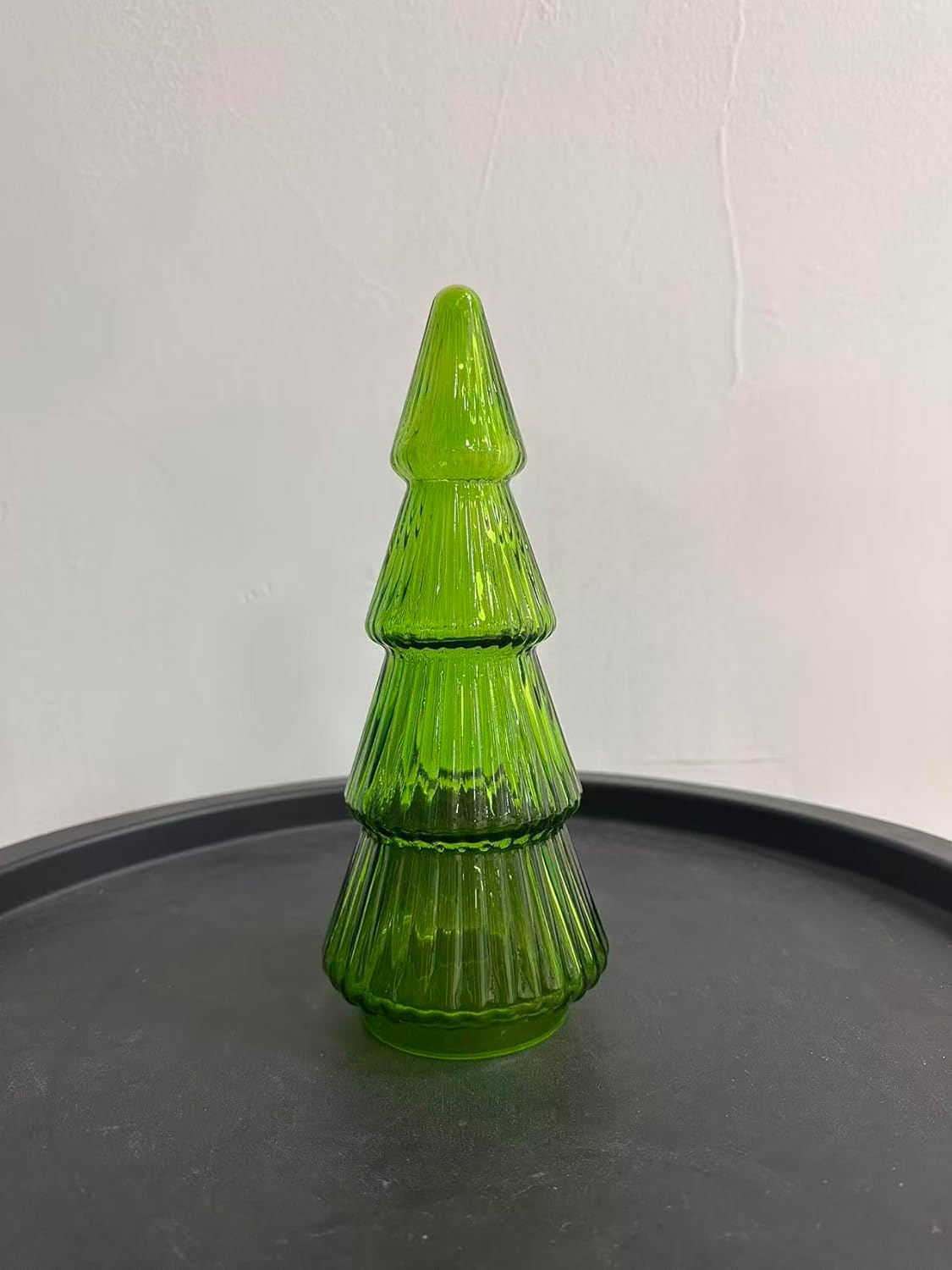 Rabbitcat Glass Tree Propagation Stations: Green Shaped Planter Pot for Home Holiday Decor Birthday Gifts - Indoor Vases for Plant Hydroponic Cutting Flowers