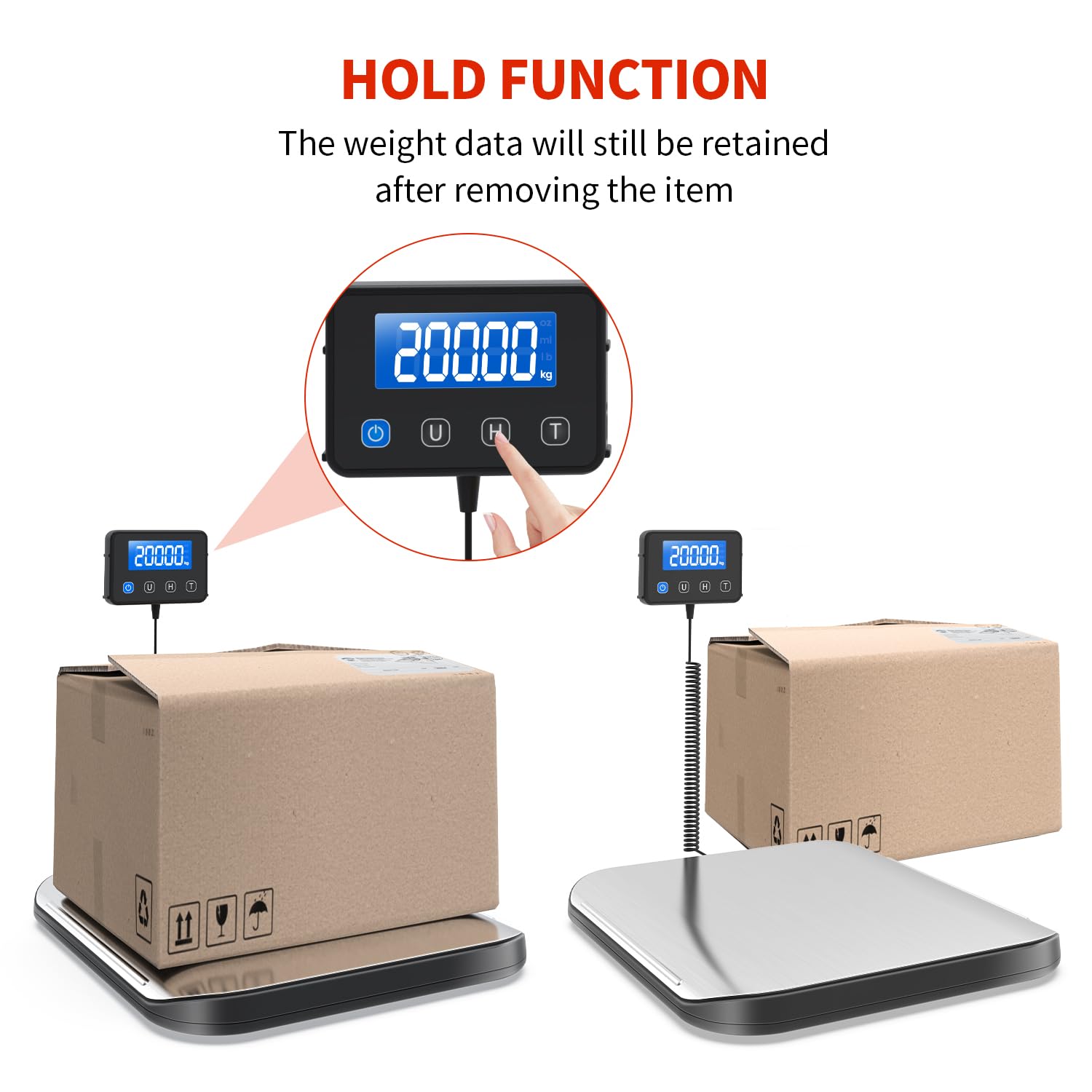 Balance d'expédition 200 kg acier inoxydable pour colis postaux, industrielle