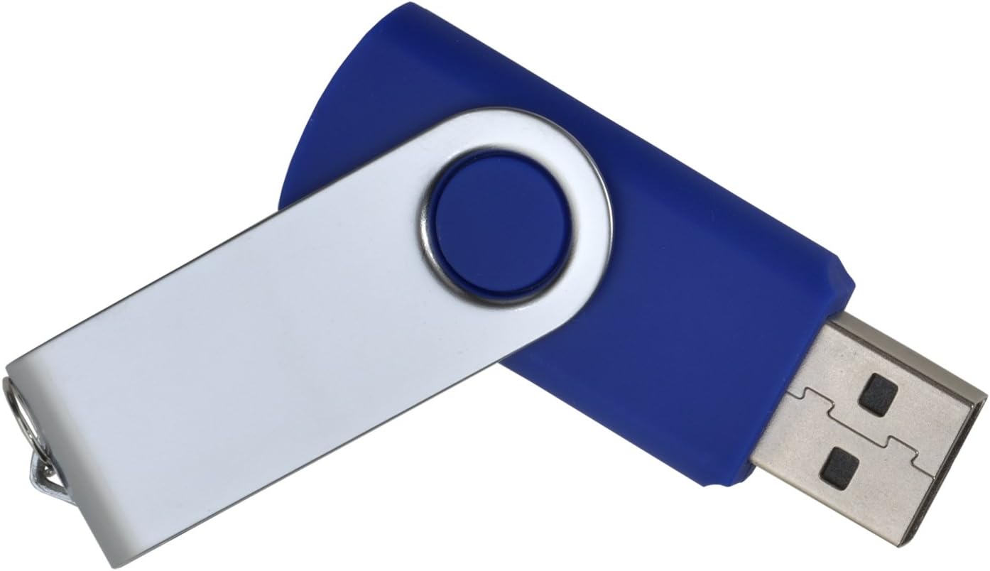 aricona 16 GB USB 2.0 Flash Drive in blue - Smart design for keychains with plug and play function