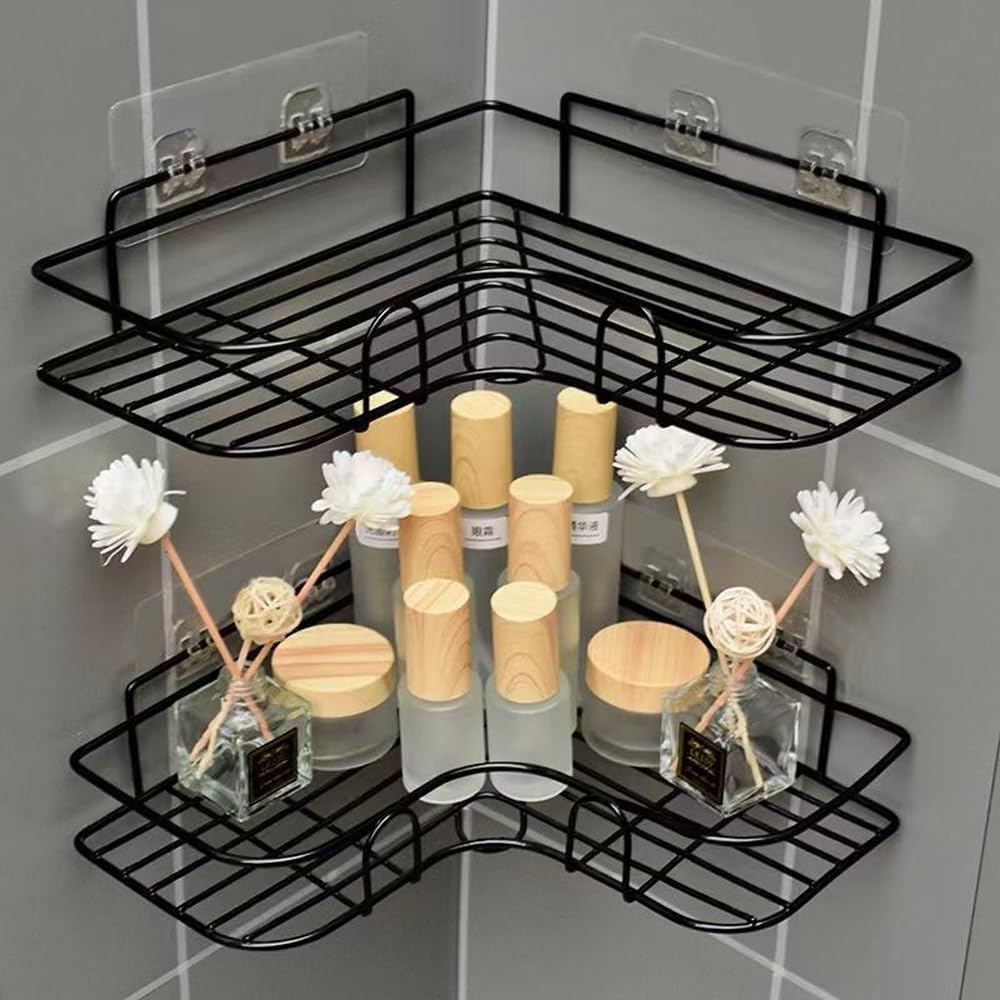 Étagères D'Angle Bernkot En Inox 304 - Sans Perçage, Pour Salle De Bain Ou Cuisine