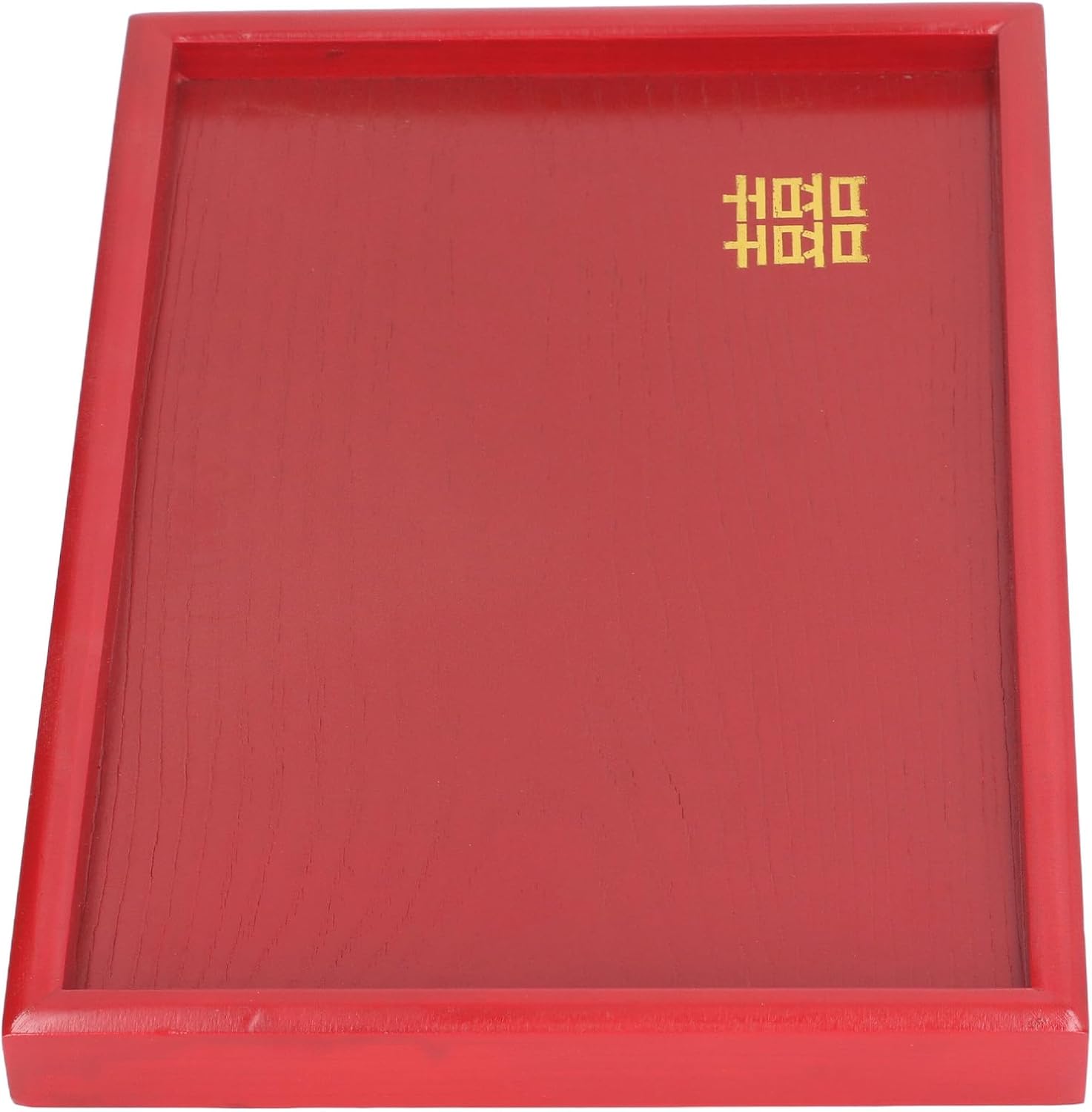 Serving Tray, Red Reusable Food Serving Tray Multifunctional for Kitchen CounterTop (Square L)