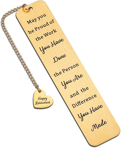 May You Be Proud of The Work You Have Done - Marcador de regalo de jubilación para mujeres y hombres, enfermeras jubiladas, regalo de despedida de