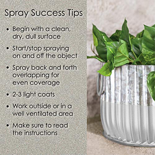 Image of Krylon Fusion All-In-One Adhesive Spray Paint for Indoor /Outdoor Use, 12 oz, Satin Nickel
