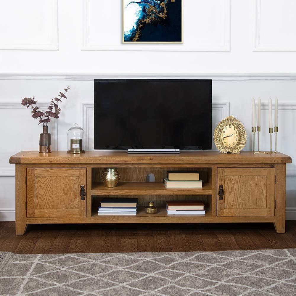 The Furniture Outlet Hampshire Oak Extra Large TV Unit