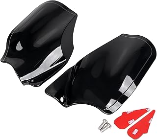 Motorcycle Reflective Saddle Shield Heat Deflector for Harley Sportster 1200 883 48 72 2004-2022, Black (1 Pair)