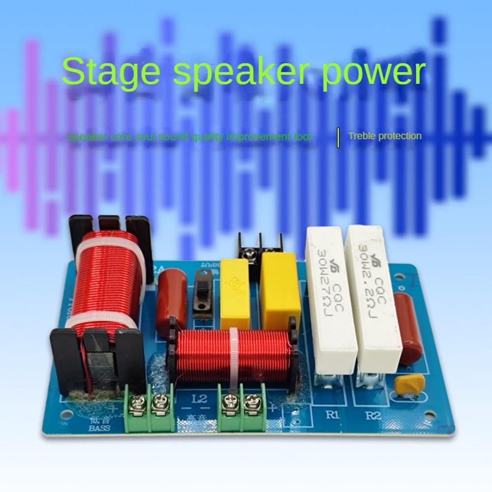 2 PC PA-2A Altoparlante A 2 Vie Crossover Alti + Subwoofer per Puri 450W Divisore di Frequenza Filtri PCB Fai da Te + Componenti Elettronici Fai da Te per la Casa
