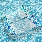 Alintor Luftmatratze Pool, 2 Stück Pool Zubehör Wasserhängematte, XL Luftmatratze Wasser Hängematte, 4 IN 1 Luftmatratze Pool Erwachsene Wasserspielzeug, Wasserhängematte Mit Netz Pool Spielzeug