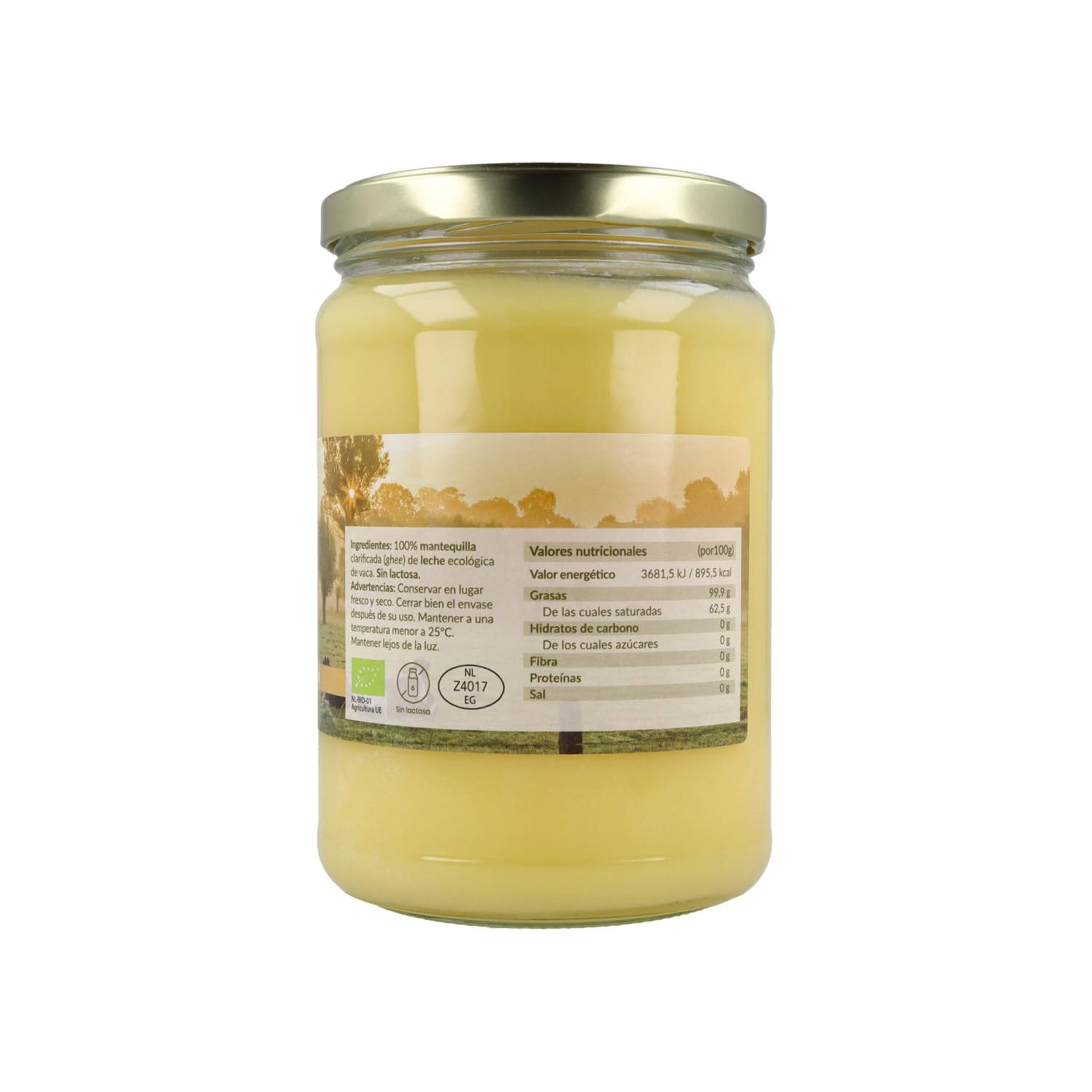 Naturitas Essentials Ghee Mantequilla Clarificada BIO 500ml Ecológica de Vaca Sin Lactosa
