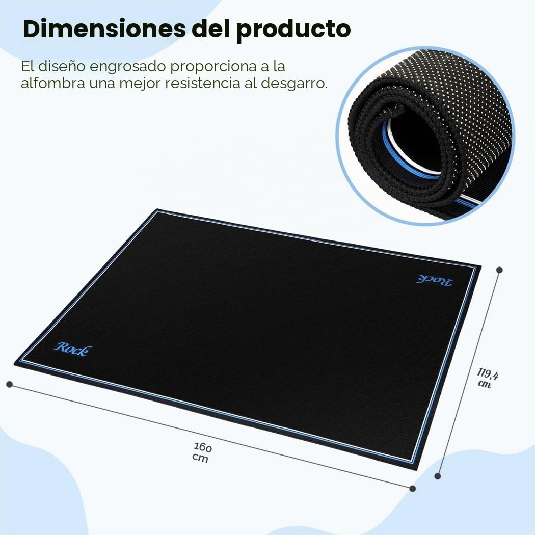 Alfombrilla de batería eléctrica, alfombra insonorizada, accesorios para batería eléctrica, juego de baterías de jazz, regalo para bateristas, negro, 119 x 160 cm (Oblongo)