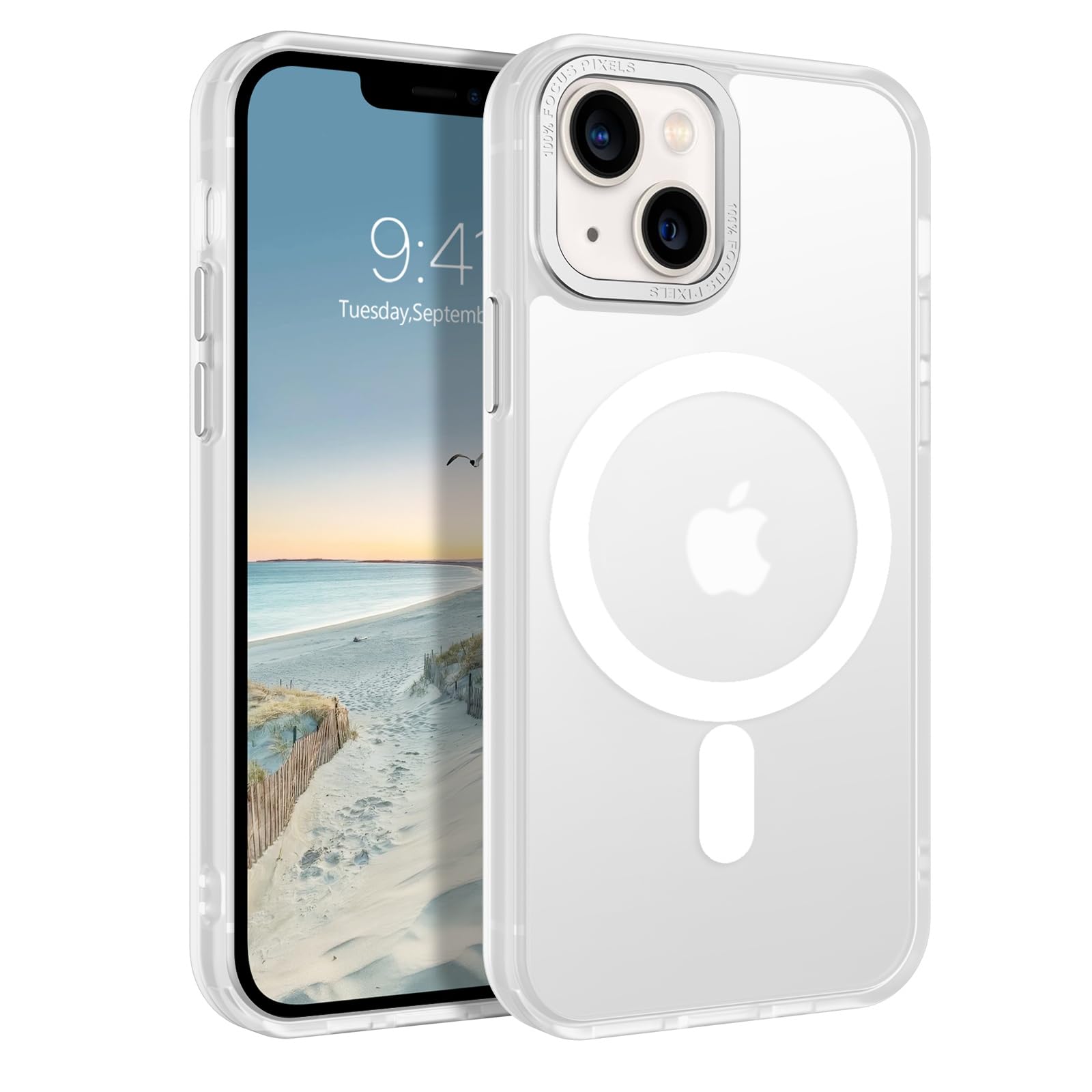 GUAGUA MagSafe Hülle Für IPhone 13 Mini – Glitzer Case Mit Magnet, Stoßfest & Kratzfest In Gold