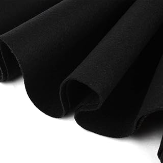 Barcelonetta | Acrylic Felt Fabric | 72'' Inch Wide | 1.5mm Thick | DIY Arts & Crafts, Sewing, Cushion and Padding (Black,...