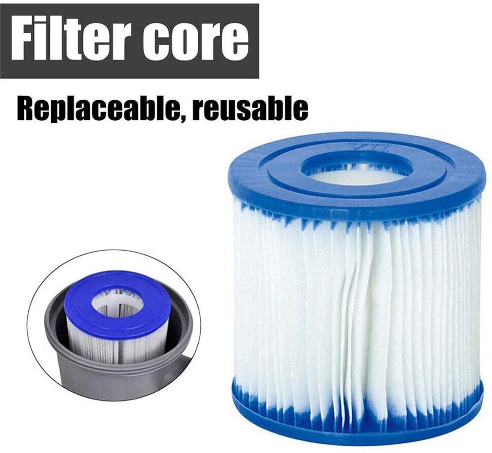 MU Portatile Elettrico Della Pompa Filtro Chiaro Cartuccia, Filtro Pompa per Piscina Fuori Terra per Piscine, Filtro per L'Acqua Pompa Cancella Cartuccia Piscine Filtro Della Pompa