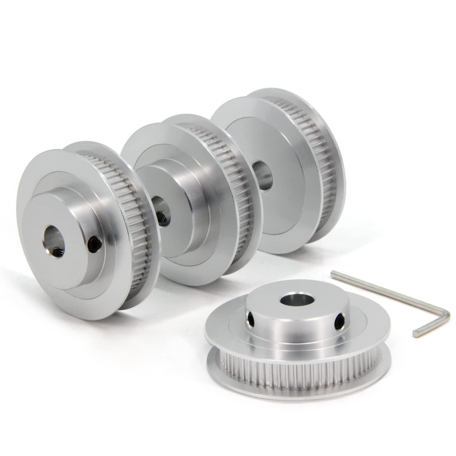 2GT Pulleys 80 Teeth 5mm Bore 80T Timing Belt Pulleys Synchronous Wheel Aluminum for Width 6mm Belt 3D Printers Parts, 4pcs/Pack(Size: 80T-5mm Bore) — Amazon image 17