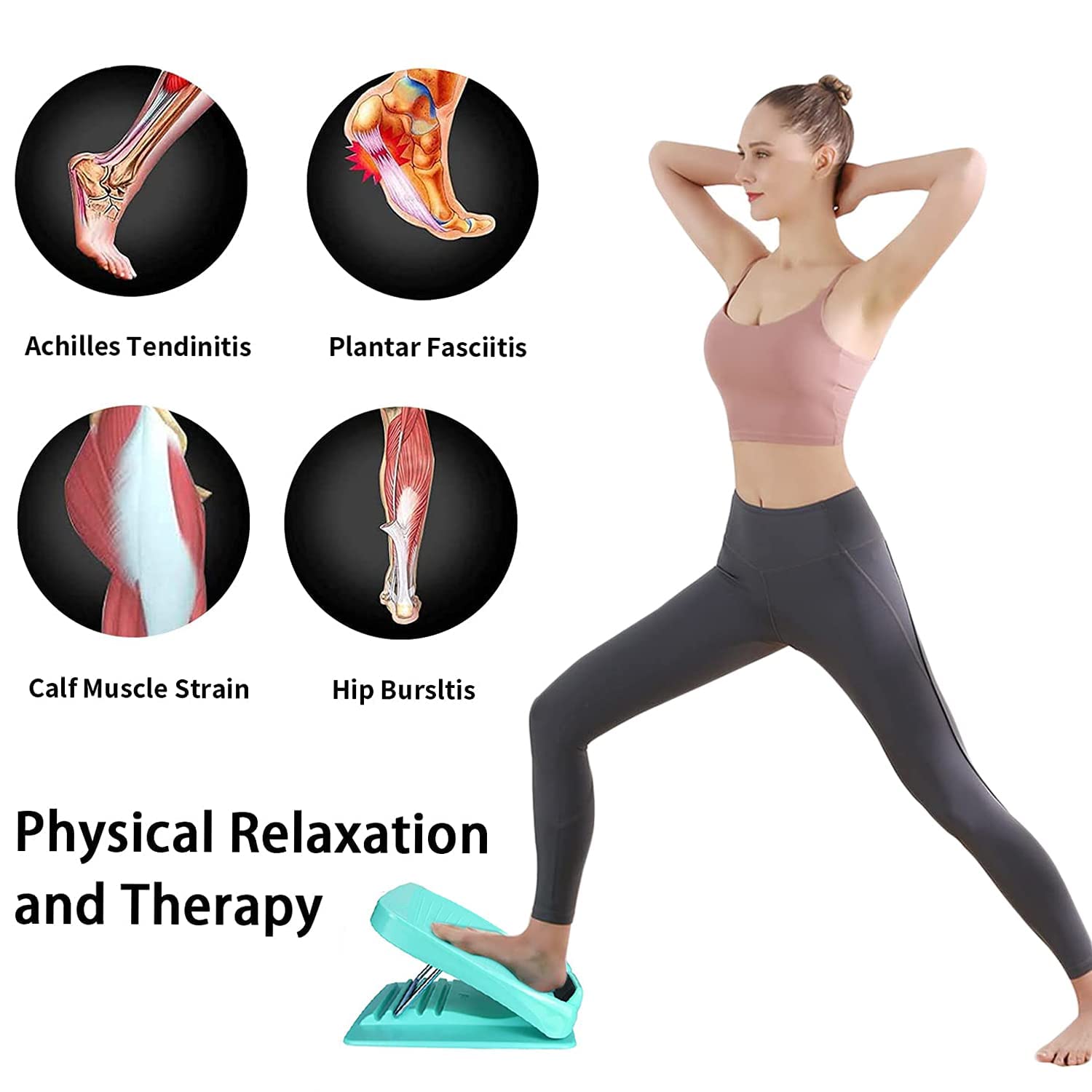 Slant Board Calf Stretcher Board Adjustable Incline Board Calves