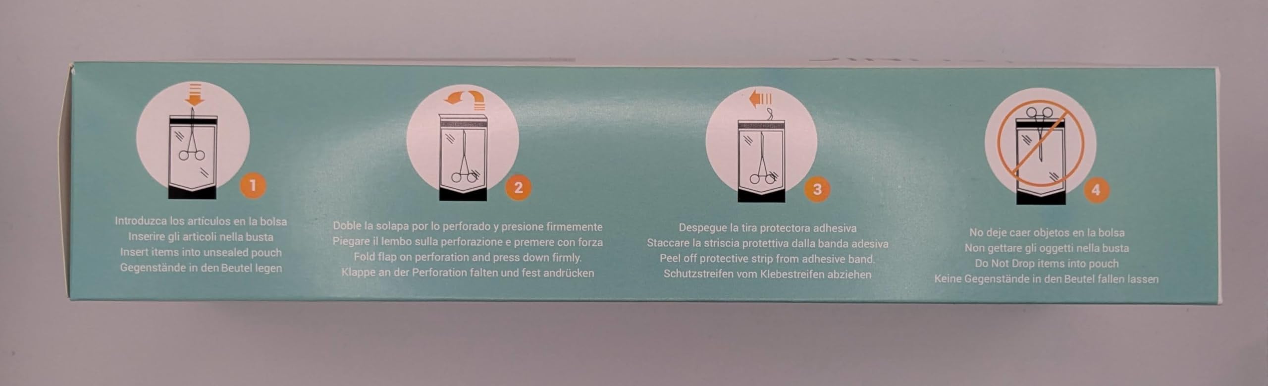 Bolsas autoadhesivas para esterilización Elinic® 200 uds. 90x260mm