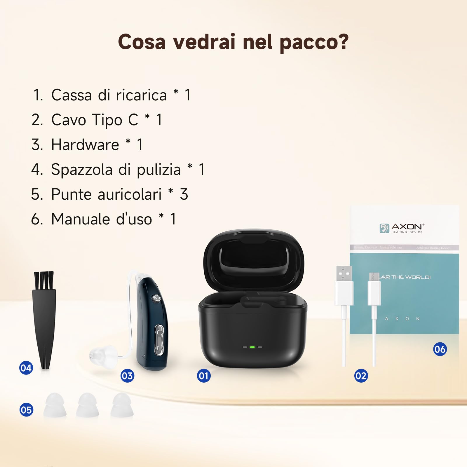 Britzgo Dispositivo ricaricabile Nuova tecnologia di riduzione del rumore Custodia di ricarica inclusa (un)