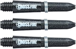 Red Dragon Crossfire Carbon Fibre Extra Short Dart Shafts - 2 Sets Per Pack (6 Dart Shafts in Total)