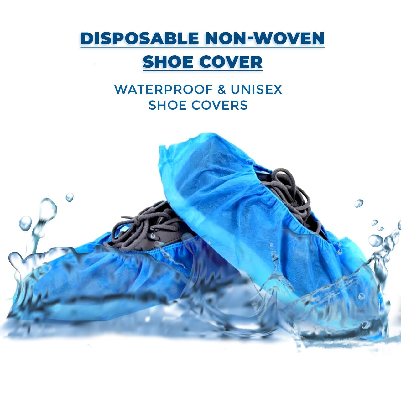 C-Cure® Disposable Shoe Cover Non Woven Anti Slip,Durable & Water Resistant(Not Water Proof), Hospital & Home Use Shoe Covering for Cleanliness, Free size, Blue (Pack of 100pcs) C-Cure® Disposable Shoe Cover Non Woven Anti Slip,Durable & Water Resistant(Not Water Proof), Hospital & Home Use Shoe Covering for Cleanliness, Free size, Blue (Pack of 100pcs)