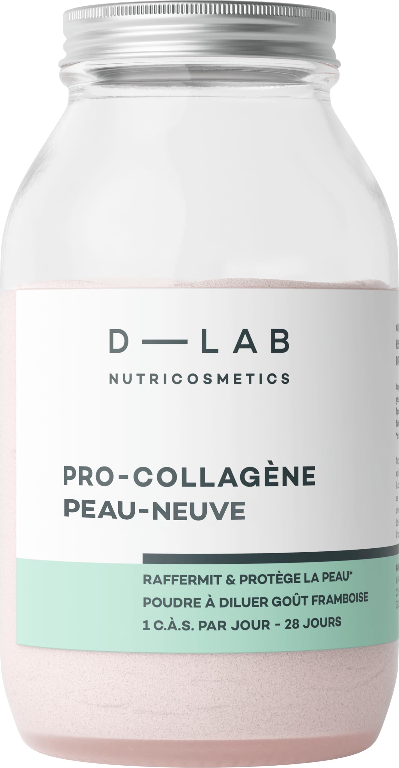 D-LAB | New Skin Pro-Collagen | 28 Day Supplement | Visibly Reduces Wrinkles | Deeply Moisturizes with a Natural Raspberry Flavour Formula