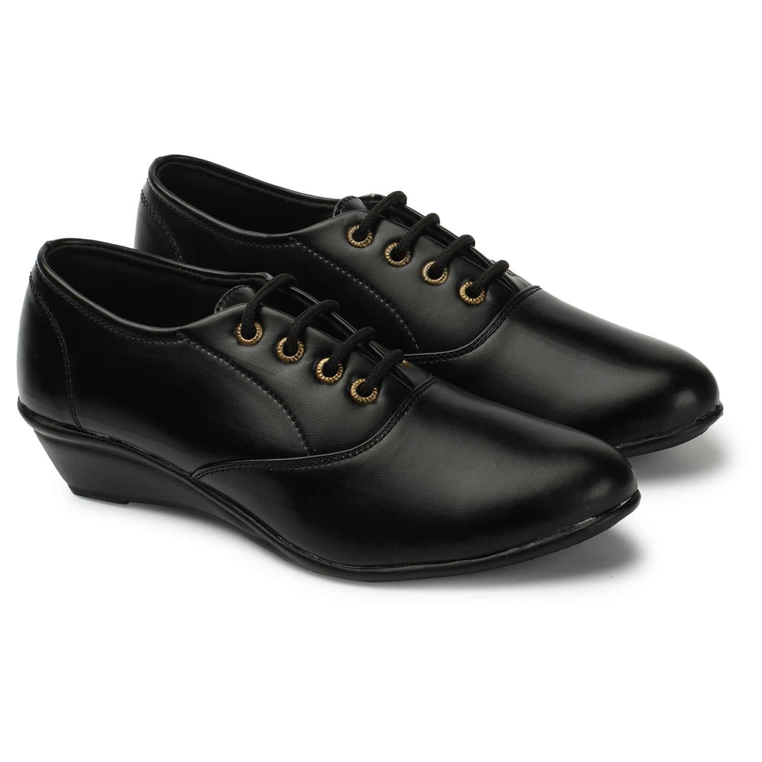 Elegant feet Latest Collection | Comfortable Stylish Solid Wedge Heel Slip-On Formal Shoes for Womens & Girls (104) Black (B0CCDVPHY9) Amazon Price History, Amazon Price Tracker