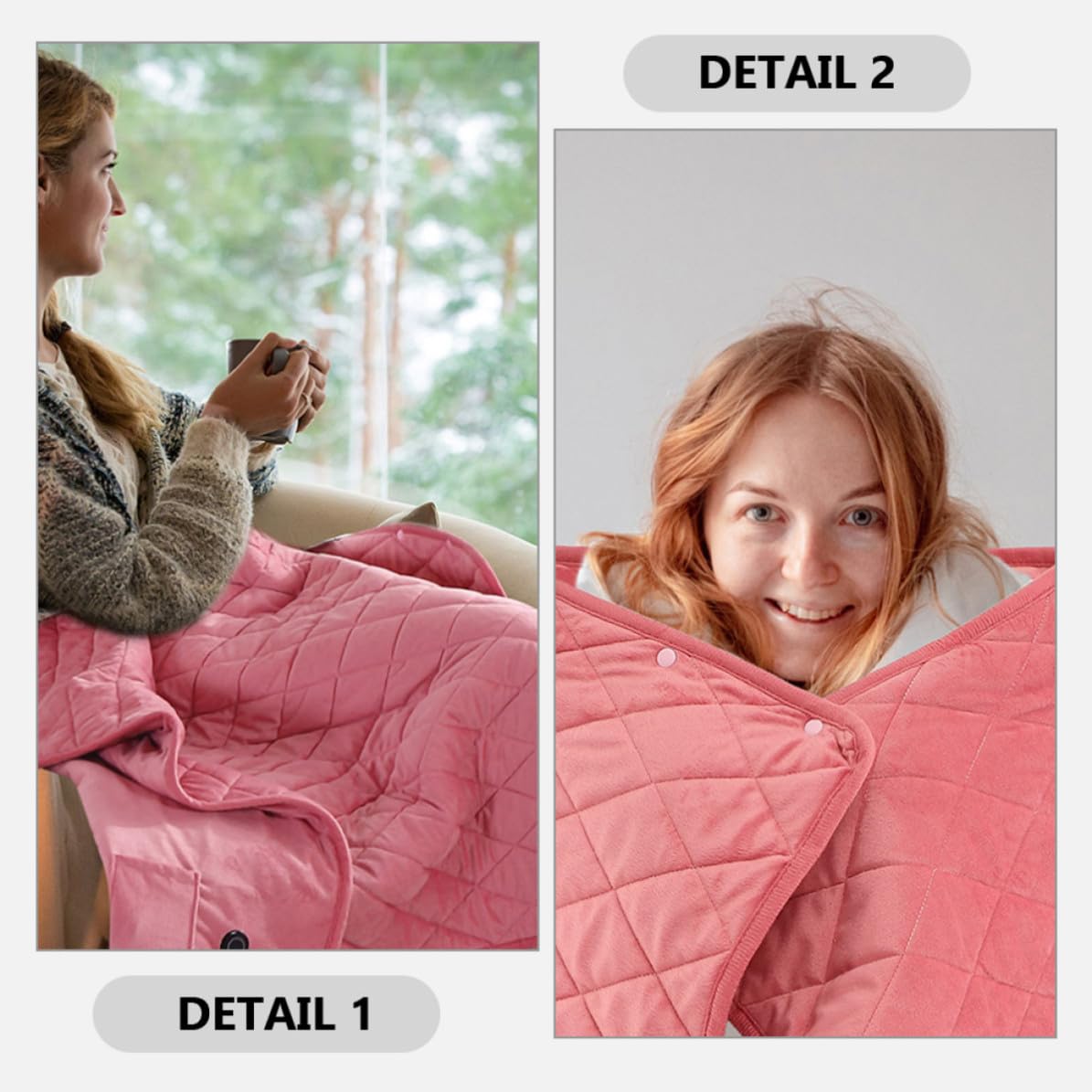 HANABASS Coperta Riscaldante USB da 5v in Velluto per Campeggio