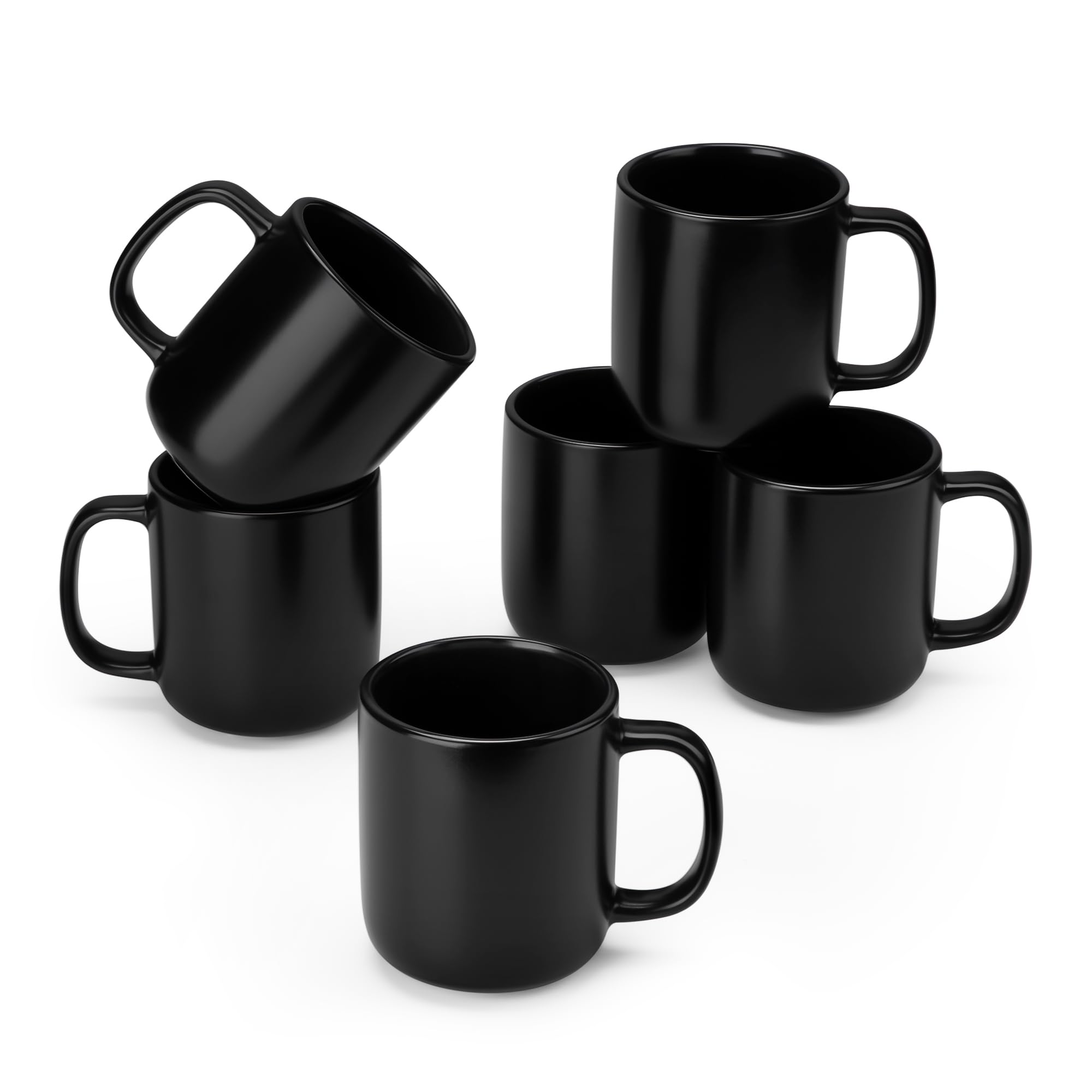 vancasso Matte Black Mugs