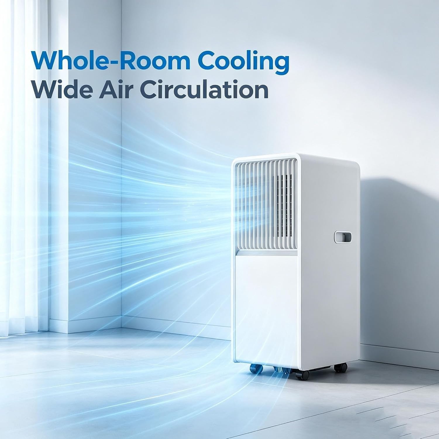 Aire Acondicionado Portátil 5000 BTU para Habitación Pequeña, Silencioso, Mando a Distancia, Temporizador 24H, Kit de Extracción para Ventana con Montaje Rápido, Style 5, 14000 BTU