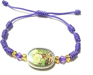 PLESIU Saint Lazarus Protection, Money, Health, Love and Good Luck Bracelet/Pulsera De San Lazaro