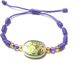 PLESIU Saint Lazarus Protection, Money, Health, Love and Good Luck Bracelet/Pulsera De San Lazaro