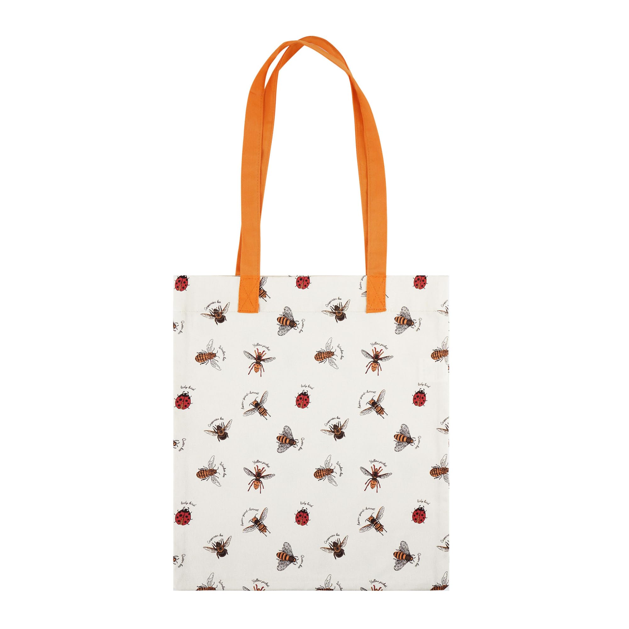 Home-Kitchen-Pets Reusable Canvas Tote Bag – Washable, Durable Shopping Bag for Groceries, Travel & Everyday Use – Large Capacity Lightweight Tote (Bumble Bees)