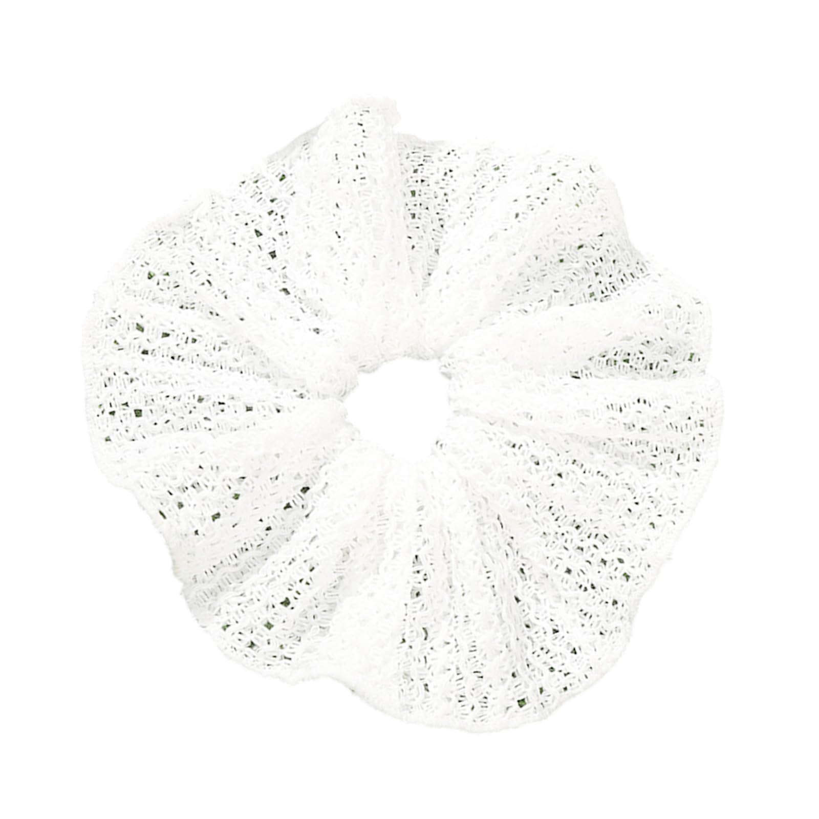 YUXITA French Retro White Bowknot Scrunchie Hair Tie Soft Fabric Elastic Hair Accessory For Women Girls Daily Styling
