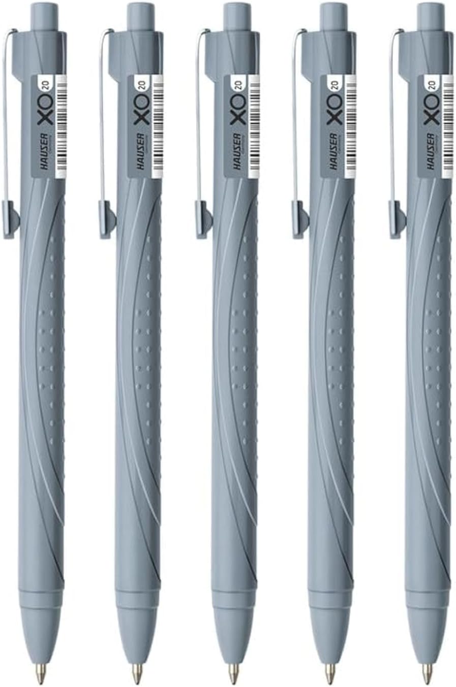 XO 20 0.7 mm Retractable Ball Pen Box Pack | Comfortable Grip With Smudge Free Writing | Smooth, Sturdy & Refillable Pen | Black Ink, Pack of 5 Pens