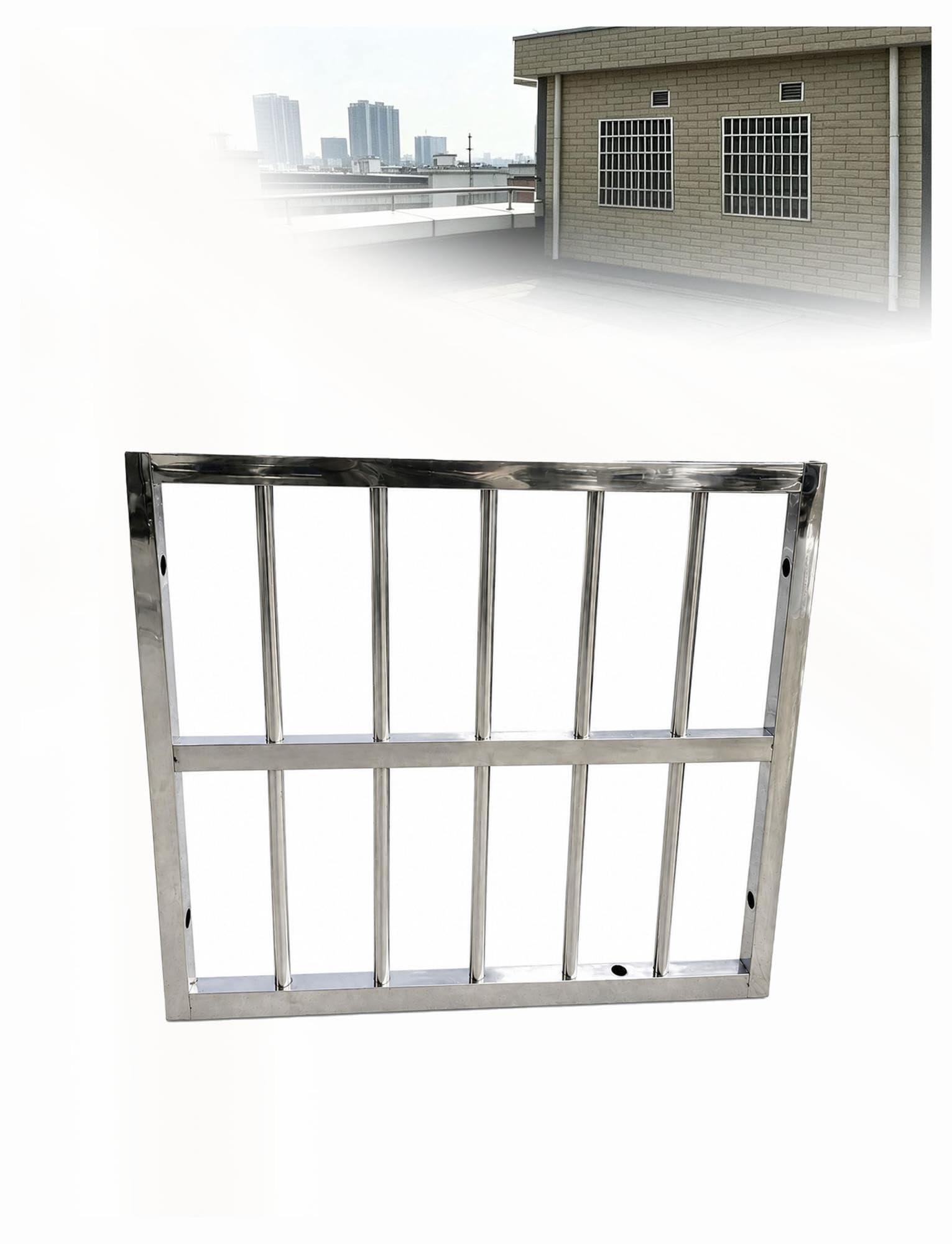 Rejilla protección puerta inox resistente al óxido para sótano y dormitorio