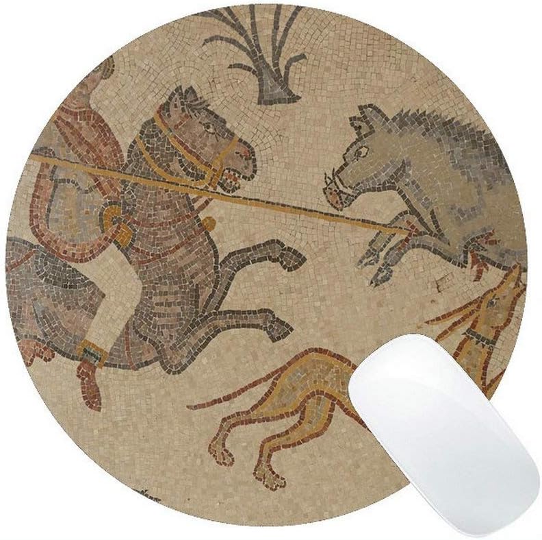 LAMS Pig Customized Durable Home and Office Mousepad Jordan New Year of Pig Gaming Round Mouse Pad 6151