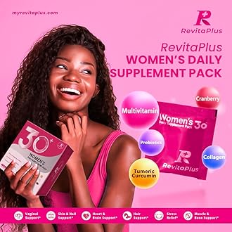 Multivitamin for Women with Vitamin A,B,C,D3,E,K2,Biotin, Collagen,Krill Oil,Cranberries Supports Energy,Wellness,Beauty and Immune - Vitamin Packs for Women Health 30 Packs