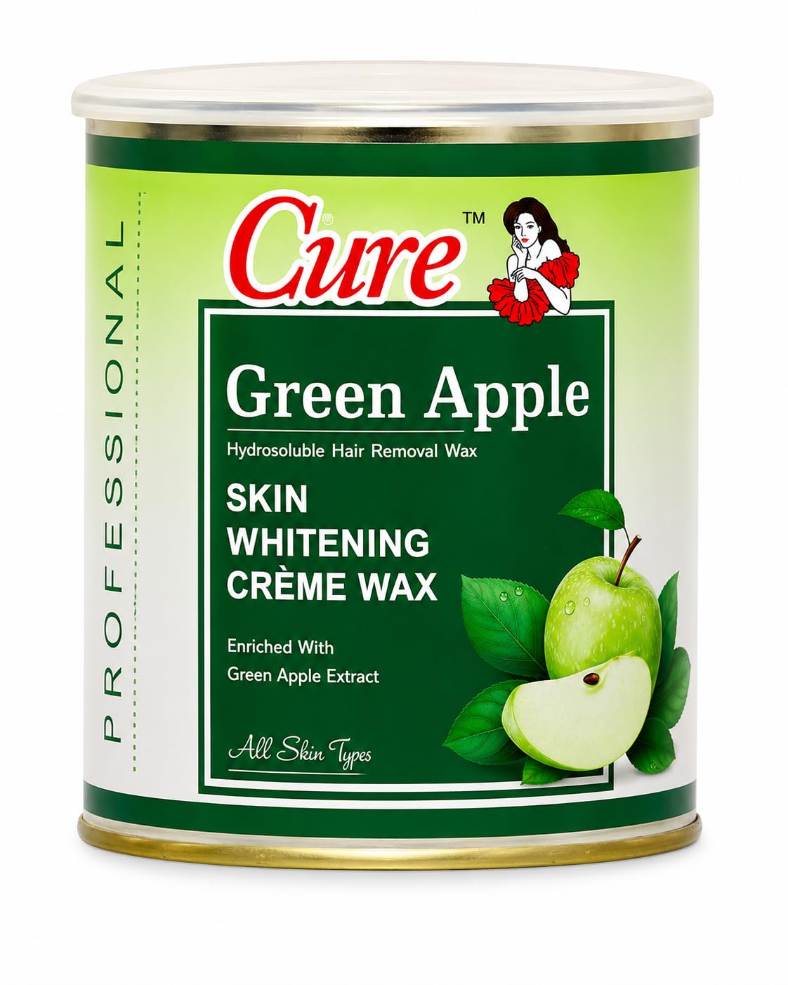 CURE Green Apple Cream Wax for Hair Removal | Hydrating & Smoothing Formula | Suitable for Sensitive, Dry, Normal, Oily Skin | D-Tan Removal | Bikini, Legs, Underarms, Full Body, Men & Women-800Gm-picture-11