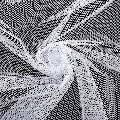 Amazon.com: 59 x 30 Inch White Mesh Netting Fabric, Soft Mesh Fabric ...