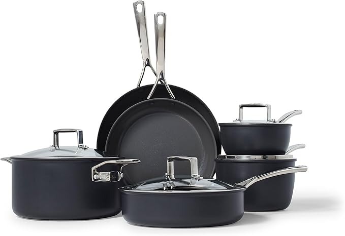 Sur La Table Classic Hard Anodized Ceramic Nonstick 10-Piece Cookware