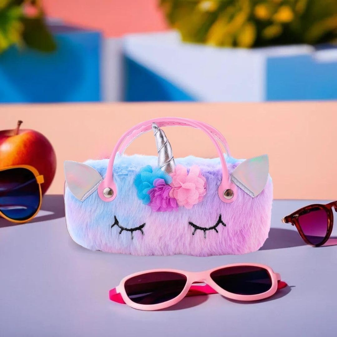 Tinker Squad Plush Specs Holder for Kids | Sunglasses Goggles Case Organizer Box for Travelling for Girls | Sunglass Spectacle Case Shades Holder Cover Spects Organizer Box | Mini Handbag for Girl - Image 2 thumbnail