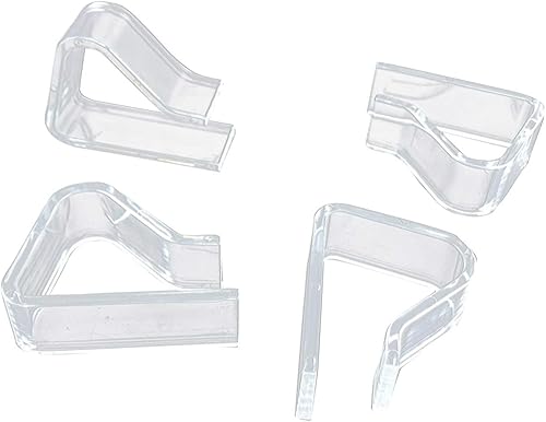 Miniatura 5 de Juesi 8 clips transparentes transparentes para mantel, clips de plástico para interiores y exteriores, pícnic, fiesta, mantel