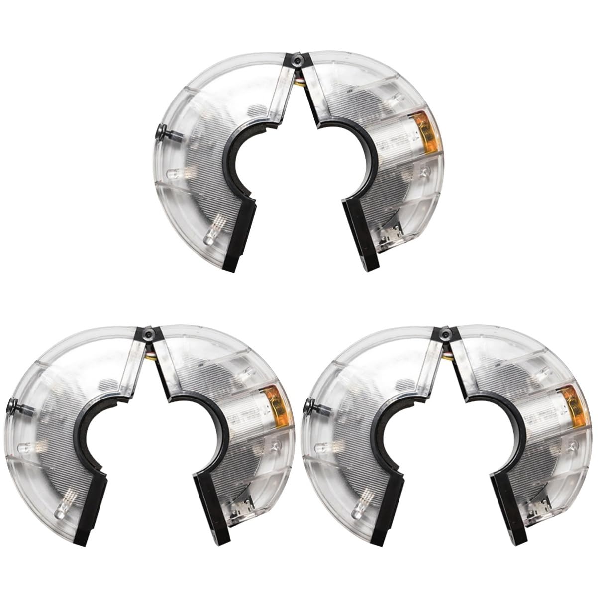 Yardwe LED Vélo Étanche Voyant D'avertissement Feux De Vélo pour Roues Feux De Roue De Vélo Voiture Vélo Lumière Lampe De Roue De Vélo Lumière De Roue Silver Plastique