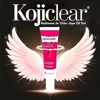 Dr. Sakhiya's Kojiclear Face Cream with Kojic Acid, Glutathione, Niacinamide, and Alpha Arbutin, Helps in Dark Spot and Tan for Men and Women (20gm Pack of 1)