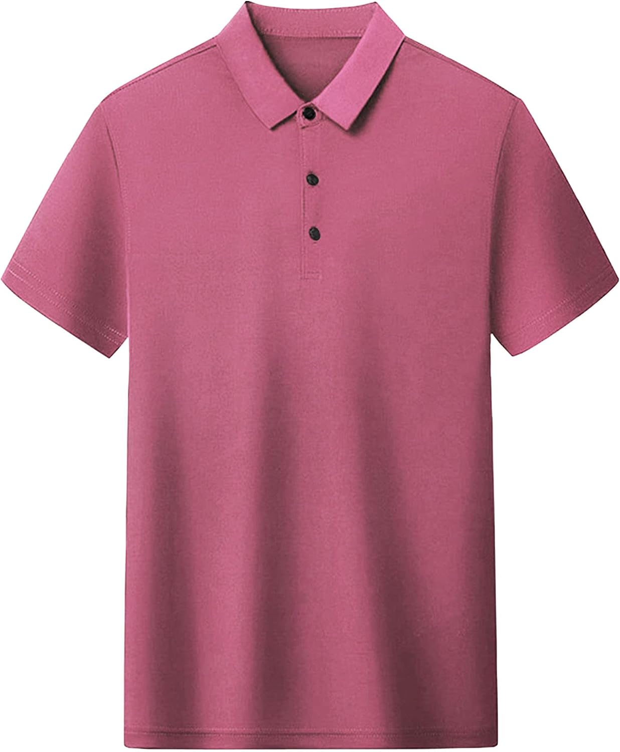 DGHM-JLMY Men's Quick Dry Fashion Solid Short Sleeve Shirt Summer Lapel Leisure Polo Shirt Outdoor Thin Golf Shirt
