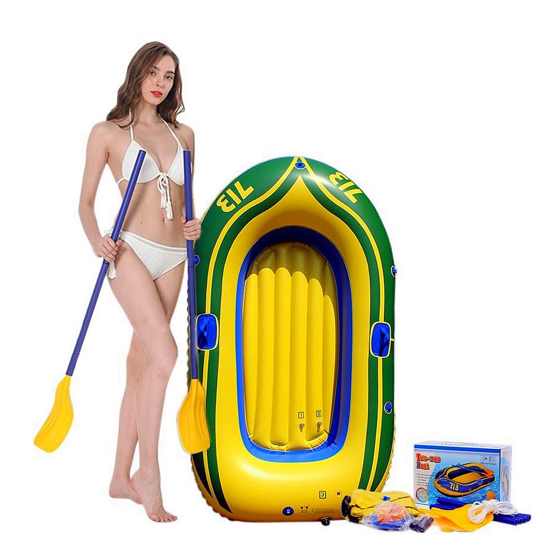 Kayak Gonfiabile Accessori Piscina Gonfiabili Piscina Materasso Barca Gonfiabile Mare Gommone Gonfiabile Gommone da Mare Canotto Gonfiabile 4 Posti Gommone da Pesca Canoa Gonfiabile 2 Posti