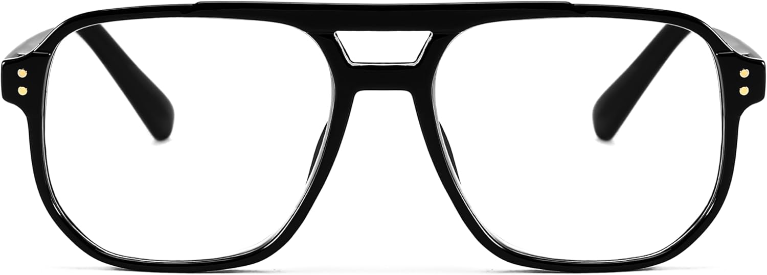 FEISEDY Retro Aviator Reading Glasses Women Men Blue Light Blocking Reader Plastic Lightweight Frame B0071 - Image 3