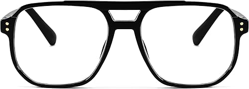 Miniatura 3 de FEISEDY Retro Aviador Lectura Gafas Mujeres Hombres Azul Bloqueo Luz Lector Plástico Ligero Marco B0071