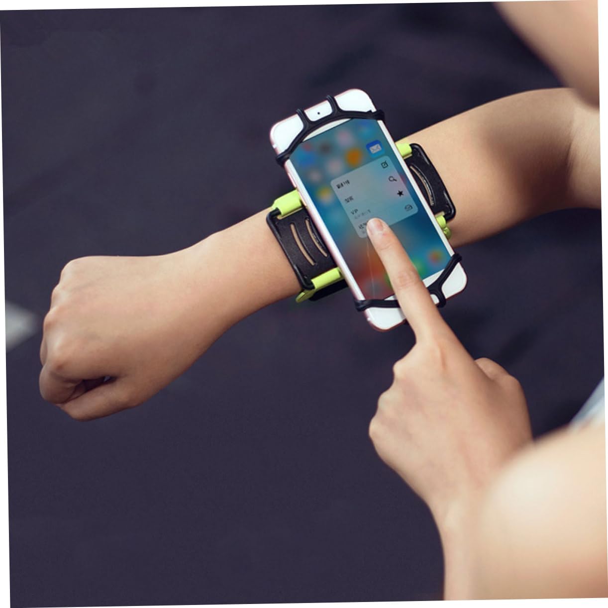 jojofuny 2 Piezas Correa para la muñeca del teléfono Celular Correr Brazalete Soporte para Celular Pulsera de teléfono Brazalete de Soporte de teléfono Deportes Soporte para teléfono móvil
