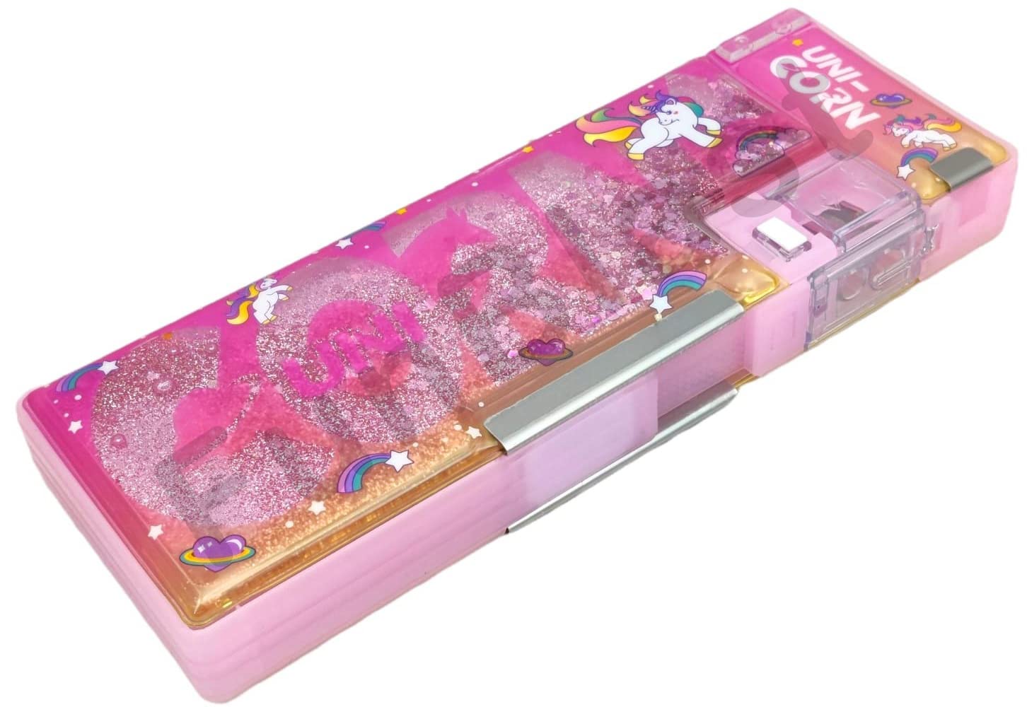 FunBlast Plastic Magnetic Unicorn Stylish Pencil Case With Sharpener For Kids, Girls, Boys (Pink) (B09MK67CWS) Amazon Price History, Amazon Price Tracker